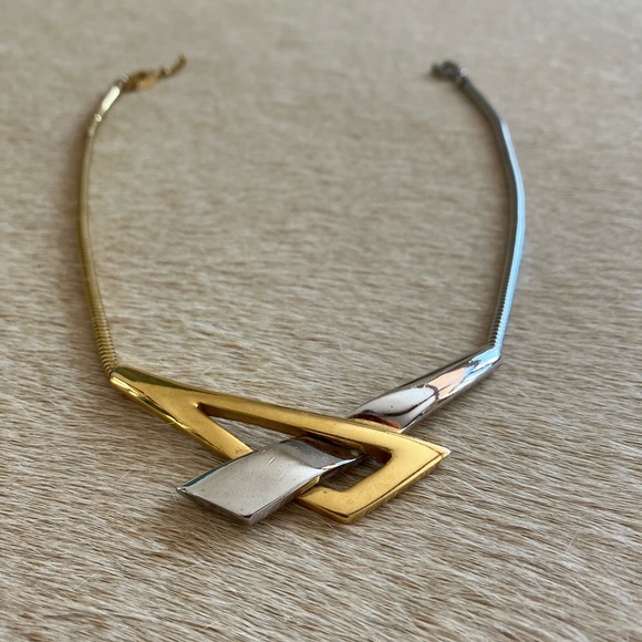 Givenchy necklace two tone vintage-stamped - Picture 4 of 10